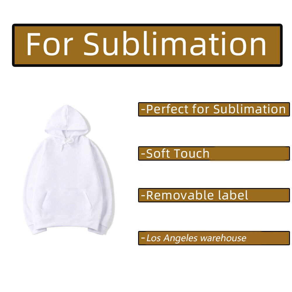 White Sublimation Hoodies/100%poleyester.