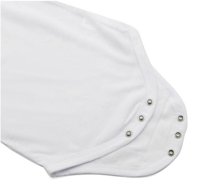 100% Polyester Bodysuit Blanks, Sublimation, DIY Personalize Blanks, Baby bodysuits blanks, Infant romper, Screen printing Embroidery Blanks