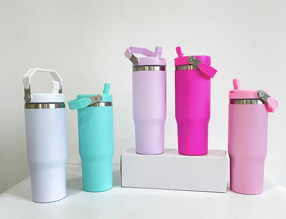 30oz sublimation tumbler with handle
