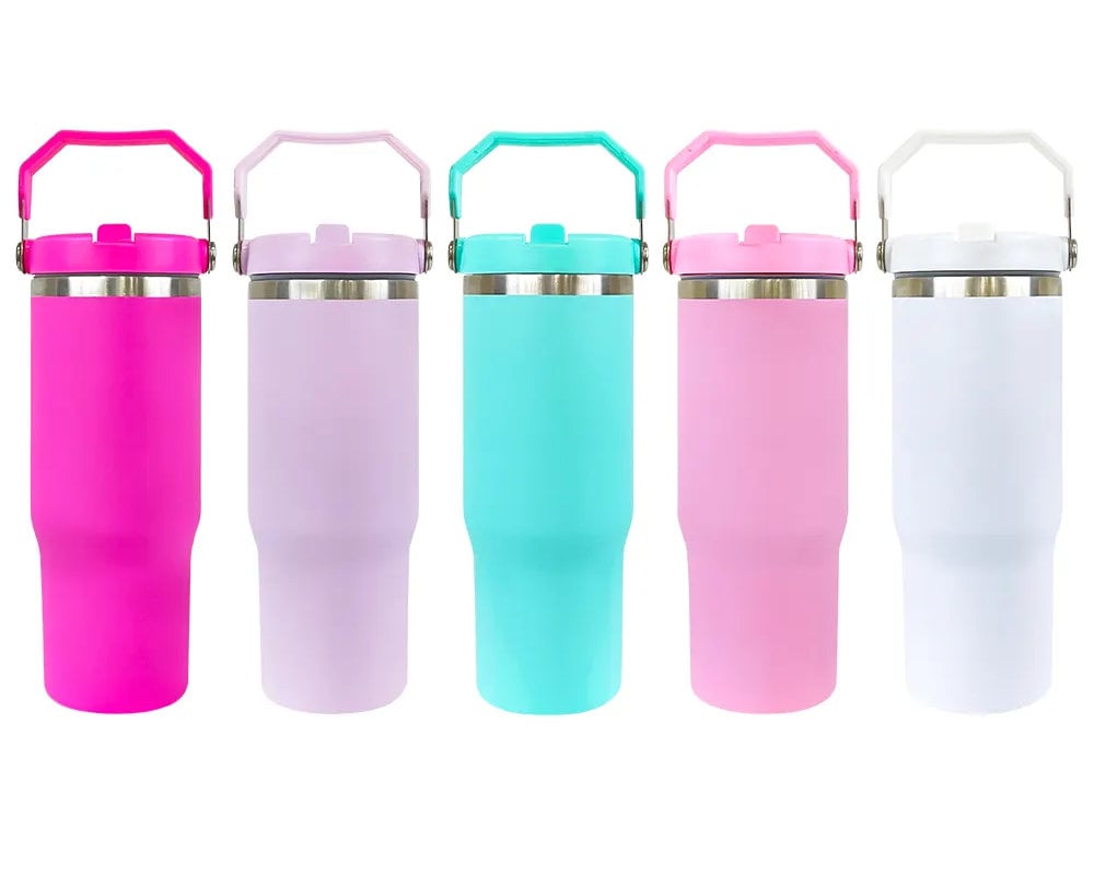 30oz sublimation tumbler with handle