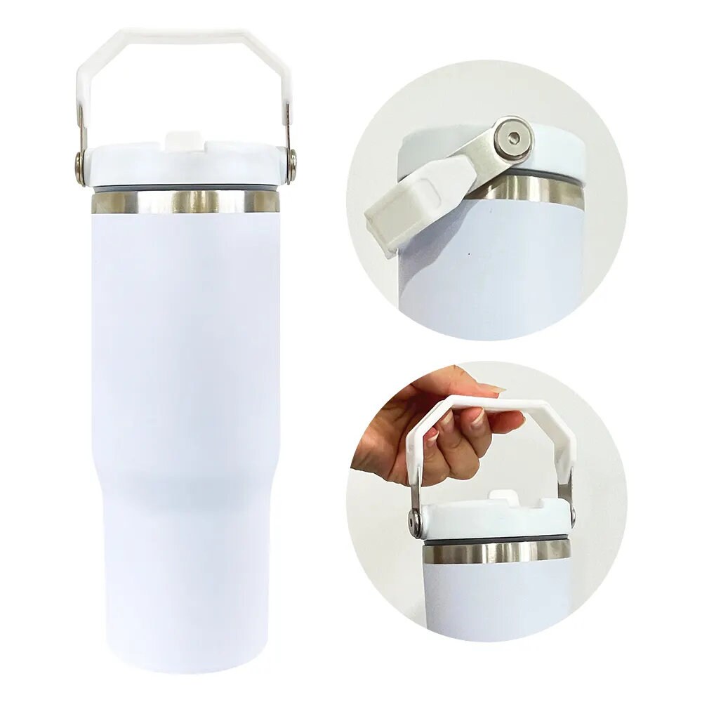 30oz sublimation tumbler with handle