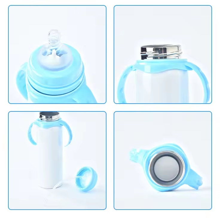 Sublimation Baby Bottle Blue & Pink