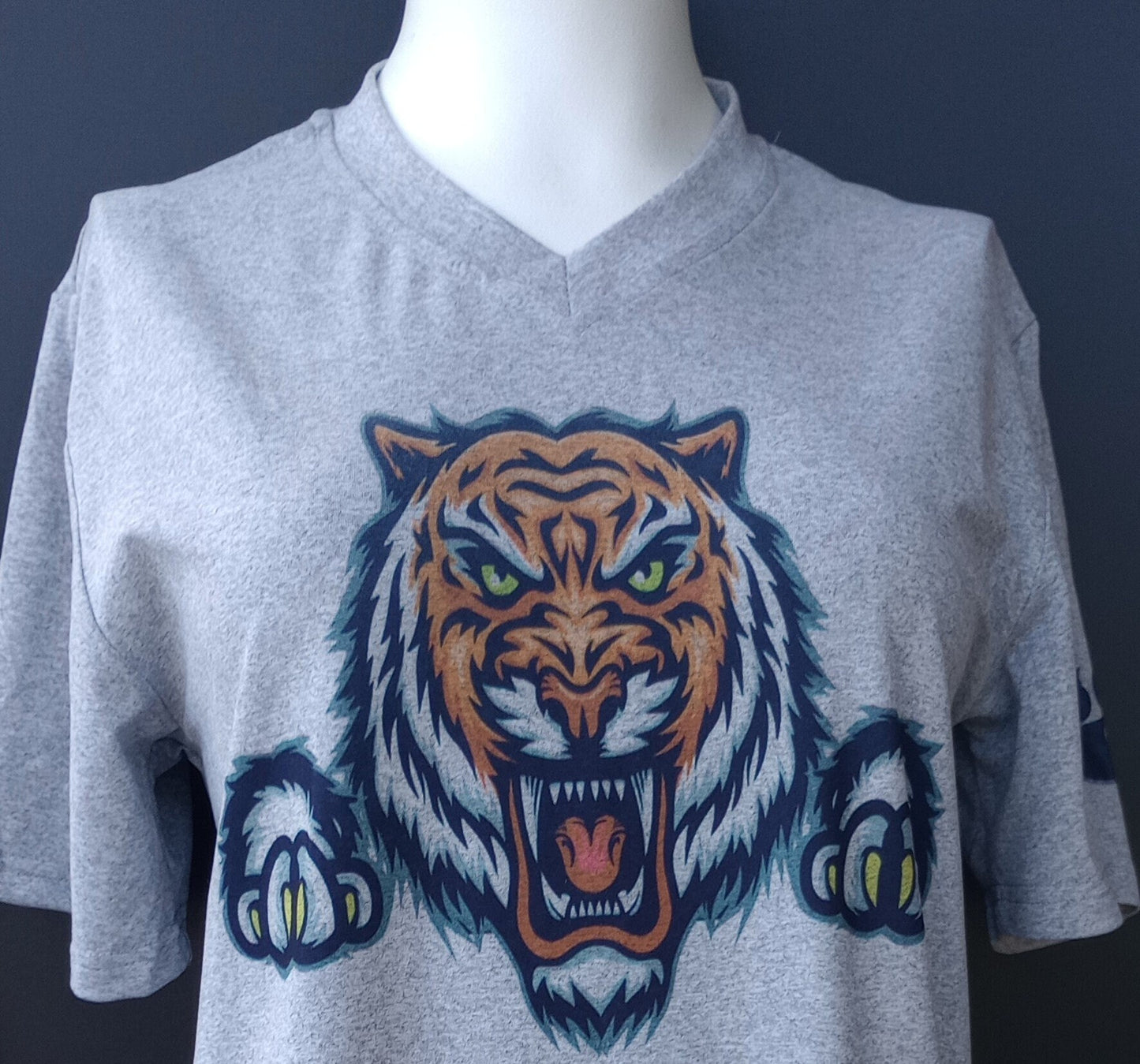 Sublimation White or Grey V-Neck T-Shirts.
