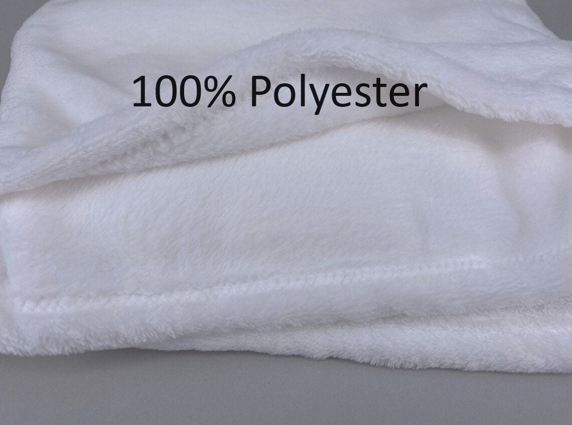 Soft 100% Polyester Sublimation Baby Blanket, Fleece 30X40 Inches