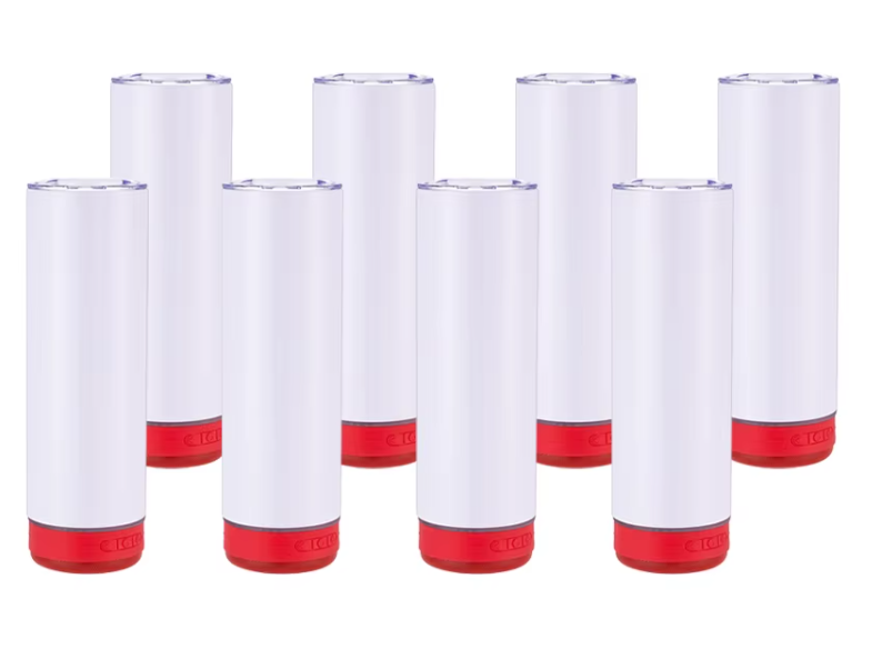 20oz Blank Sublimation Tumbler with Built-In Bluetooth Speaker – Customizable Travel Mug