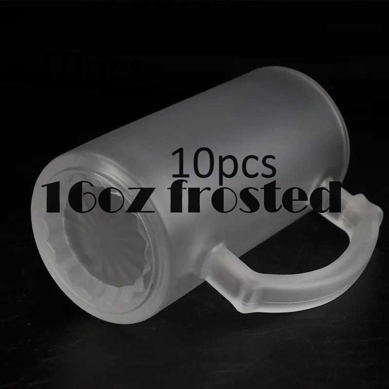 16oz Sublimation Beer Mugs-Frosted or Clear